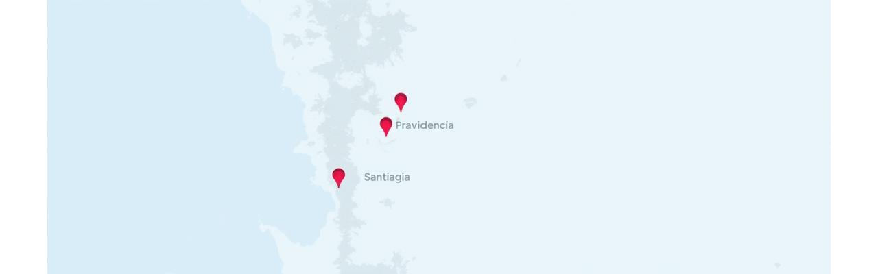 Mapa de la ubicación de Andes Finanzas Transparentes en Providencia, Santiago, Chile