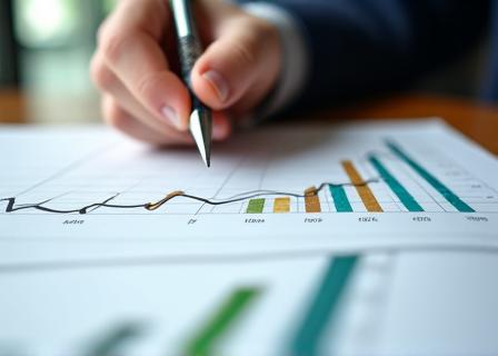 Persona dibujando un gráfico de crecimiento financiero en un papel